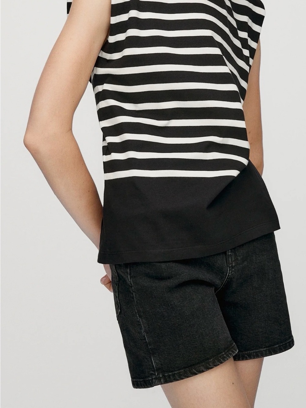 NWT_Massimo Dutti Striped Sleeveless Top 100% cotton